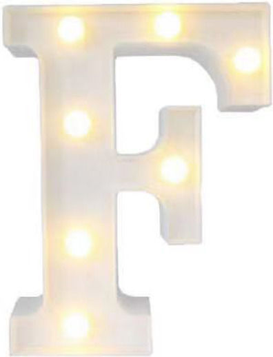 Decorative Lamp Letter White