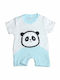 Axidwear Set Baby Strampler Kurzärmelig Hellblau