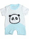 Axidwear Babystrampler Kurzärmelig Hellblau