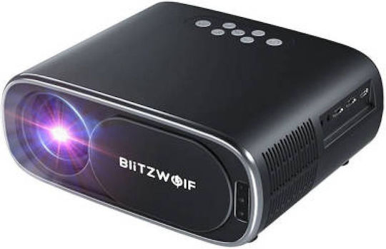 BlitzWolf BW-V4 Projector LCD Full HD LED Lamp with Wi-Fi and Built-in Speakers Black