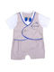 Axidwear Set Baby Strampler Kurzärmelig Beige