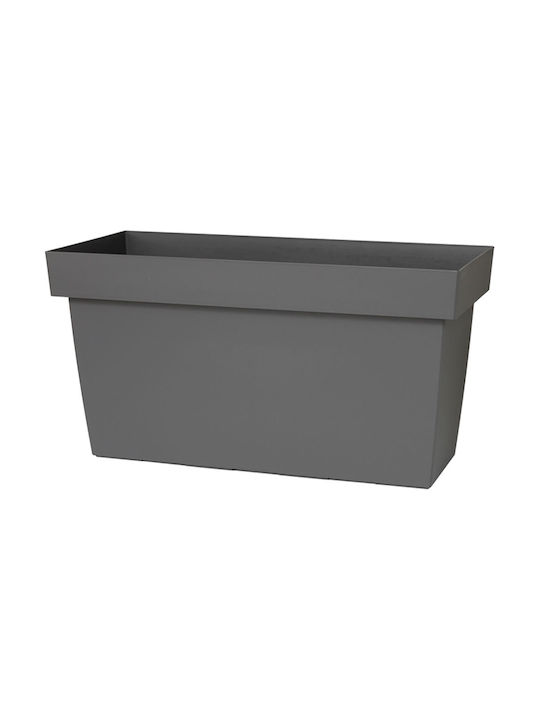 Plastecnic Planter Box Plastic Gray Plastecnic Planter Box Plastic Gray