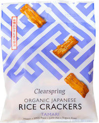 Gluten Free Rice Crackers with Tamari Sauce - Clearspring - 100gr