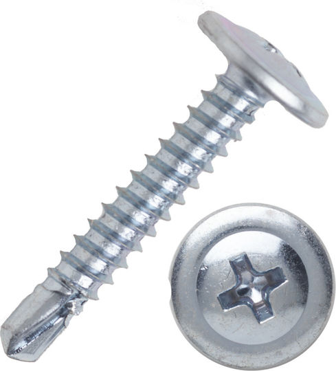 Self-Piercing Phillips Screw Galvanized with Diameter M4.2 and Length 25mm
