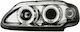 Dectane Μπροστινά Φανάρια Angel Eyes Led για Renault Megane 3/5D 1/96-3/99 2τμχ
