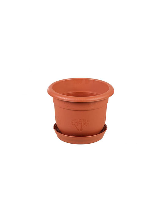 Flower Pot 17x14cm in Brown Color 18343024