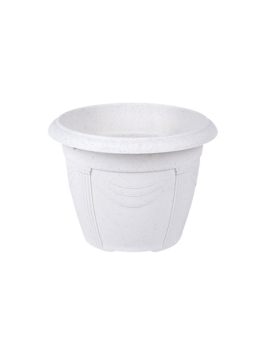 Et Plast Κνωσσός Γλάστρα Πλαστική Λευκή 41x41x3...
