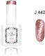 Jlac Halb-permanenter Nagellack 442 mit Glitter 15ml 1Stück