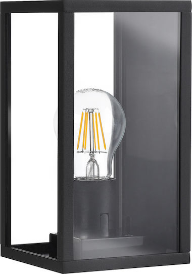 Polux Wandmontierte Außenbeleuchtung Laterna E27 IP44 12x12x22cm