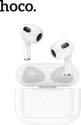 Hoco EW43 Earbud Bluetooth Handsfree Earphones with Charging Case Whitά