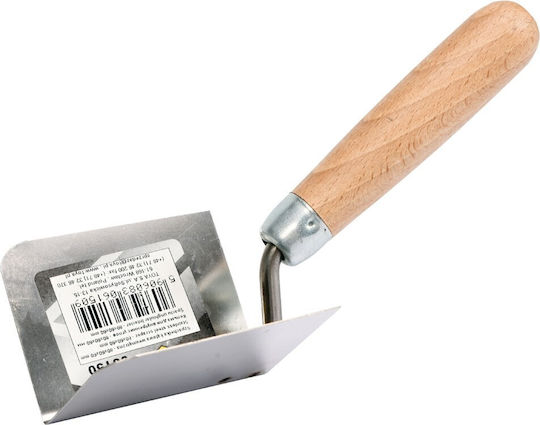 Vorel Σπάτουλα Γωνιών Inox 80x60mm με Ξύλινη Λαβή 06150