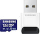 Samsung Pro Plus (2023) microSDXC 128GB Klasse 10 U3 V30 A2 UHS-I mit USB-Lesegerät