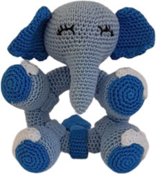 Knitted Rattle Elephant