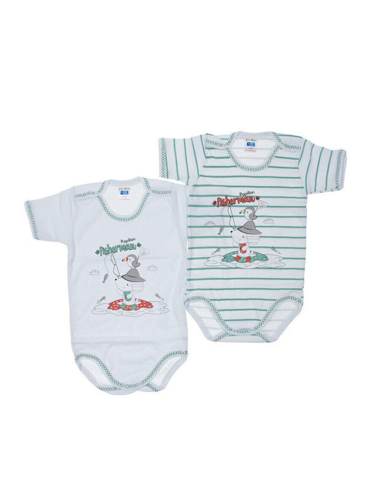 Papillon Kids Mâneca scurta Verde 2buc