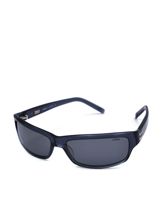 Lozza Unisex Sunglasses with Gray Plastic Frame and Black Polarized Lens SL1750 842