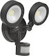 Maclean Energy Водоустойчив LED Прожектор 20W Неутрално Бяло 4000K с Motion Sensor IP65