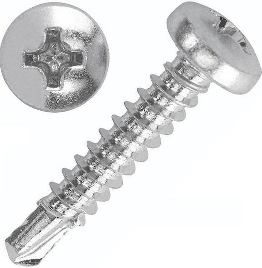 Selbstschneidend Bohrschraube Kreuzschlitz Metallisch DIN DIN7504N mit Durchmesser M6.3 und Länge 16mm