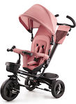 Kinderkraft Aston New Kids Tricycle Convertible, With Storage Basket, Sunshade & Push Handle for 9+ Months Pink