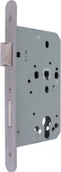 Hoppe Recessed Lock with Cylinder Silver Right