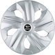 Jestic Car Hubcap Set with Daihatsu Emblem 15" 4pcs Silver
