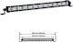 Waterproof Headlights Car in Bar Shape LED 12V 36W 34cm with White Lighting 1pcs