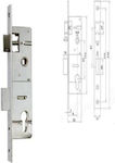 Recessed Lock with Center 35mm Silver