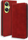 Bodycell Buchen Sie Synthetisches Leder Rot (OnePlus Nord CE 3 Lite)
