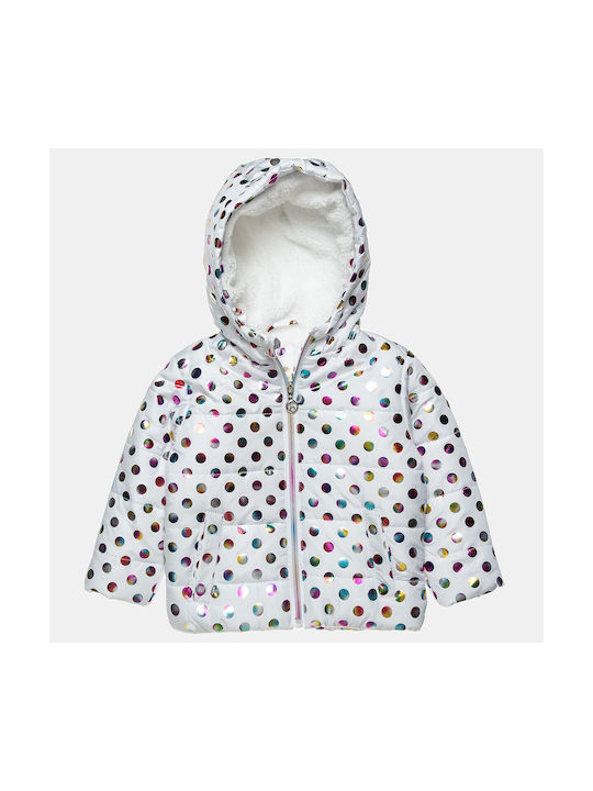 Alouette Girls Casual Jacket Ecru with Lining & Ηood