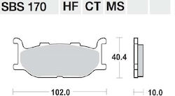 SBS Τακάκια Μοτοσυκλέτας Εμπρός για Yamaha T-MAX 500 / YP 400 Majesty SBS Τακάκια Μοτοσυκλέτας Εμπρός για Yamaha T-MAX 500 / YP 400 Majesty