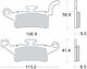 SBS Τακάκια Μοτοσυκλέτας Εμπρός για Yamaha Xenter 150