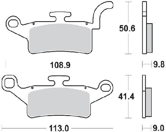 SBS Τακάκια Μοτοσυκλέτας Εμπρός για Yamaha Xenter 150