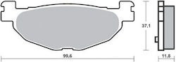SBS Τακάκια Μοτοσυκλέτας Πίσω για Yamaha T-MAX 500 / YP 400 Majesty