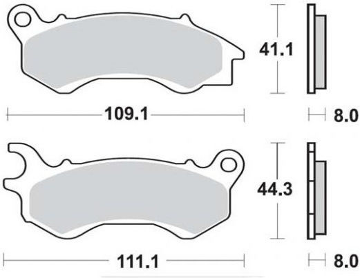 SBS Τακάκια Μοτοσυκλέτας Εμπρός για Yamaha TT