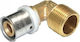 Γωνιακή σύνδεση σωλήνα Mehrschichtige Rohre 1/2" Männlich 362.ΓΑ161Π