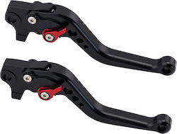 Moto Discovery Set of Motorcycle Brake/Clutch Levers Adjustable for Kymco Downtown 300 Black 713001/KYD Moto Discovery Set of Motorcycle Brake/Clutch Levers Adjustable for Kymco Downtown 300 Black 713001/KYD