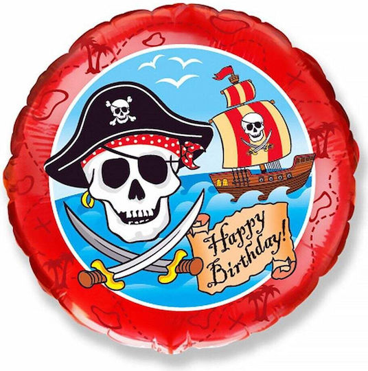 Balloon Foil Round Red 45cm