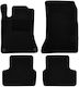 Autopataki Set of Front and Rear Mats 4pcs for Mercedes-Benz A Class / B Class / GLA Black