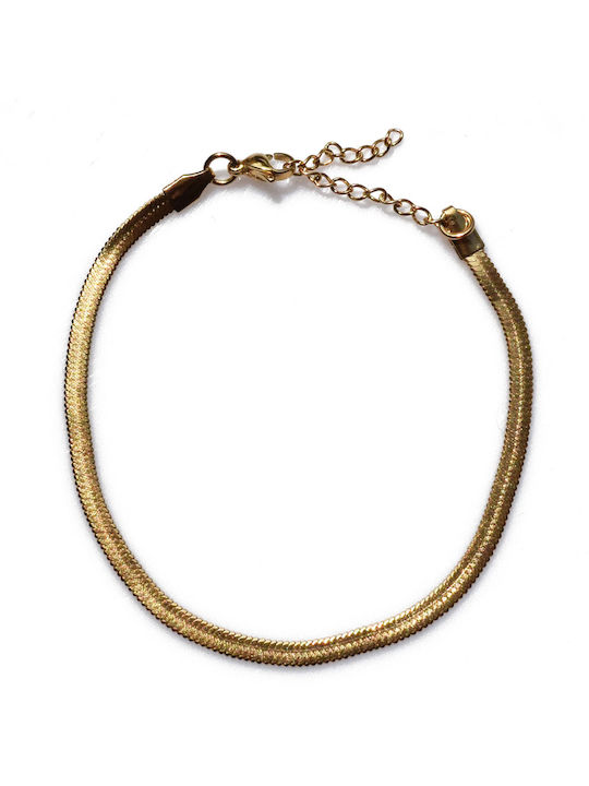 Bizoutaki Bracelet Anklet made of Brass Gold Plated