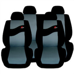 Guard Polyester Seat Covers Set 11pcs Gray