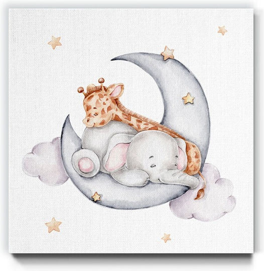 Walls Kids Wall Art Elephant Giraffe