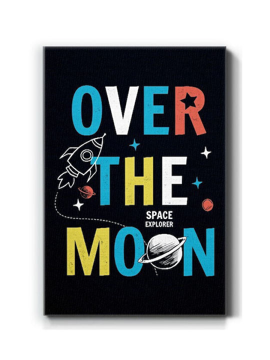 Walls Детски Панел Over Moon на Платнен 15x20см