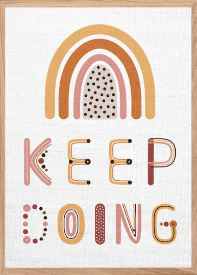 Walls Παιδικό Κάδρο Keep Doing σε Καμβά 20x30εκ.