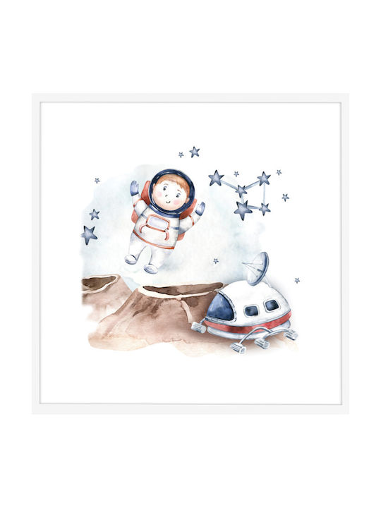 Walls Kids Wall Art Astronaut with White Frame ...