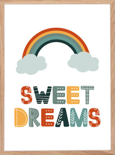 Walls Παιδικό Κάδρο Sweet Dreams από Ξύλο 50x70εκ.