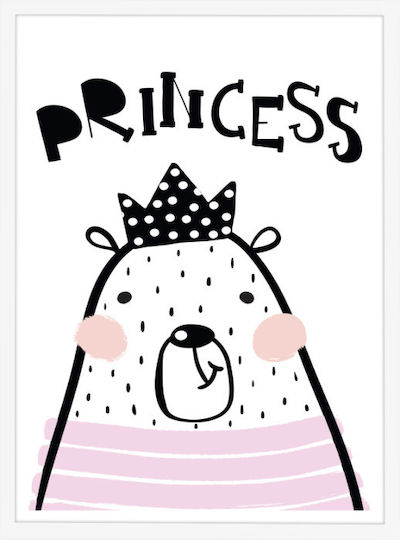 Walls Детско Рамка Seal Princess с Бяла Рамка от Дърво 30x40см
