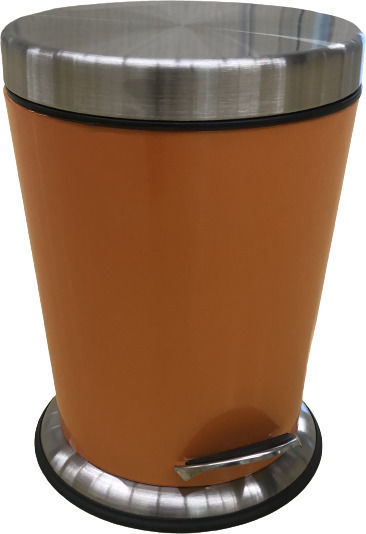 Metallic Bathroom Basket 5lt Orange