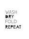 Walls Αφίσα Wash Dry Fold Repeat 20x20cm
