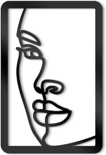 Walls 3D Декоративен Силует Woman Profile От Дърво 40x40см