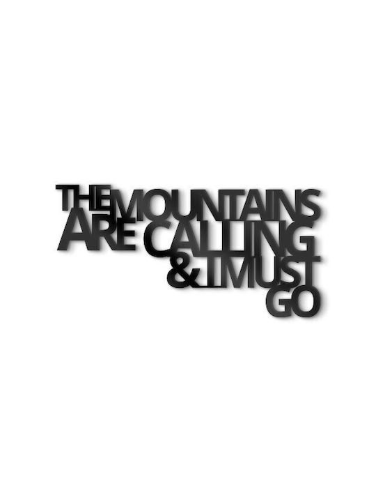 Walls 3D Decorative Silhouette Mountains Calling Made of Wood 90x45cm