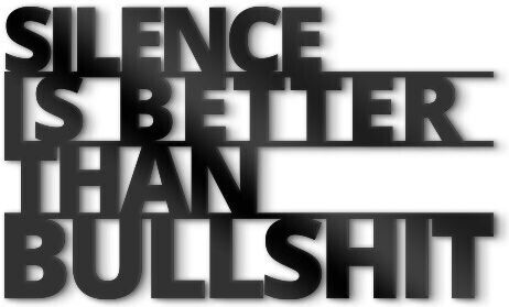 Walls 3D Декоративен Силует Bullshit От Дърво 70x40см